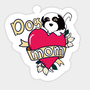 Dog Mom Tattoo Sticker